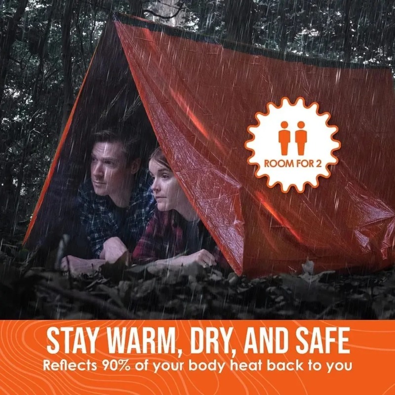 Набор для выживания: палатка-у – обзор и цена Emergency Mylar Tent