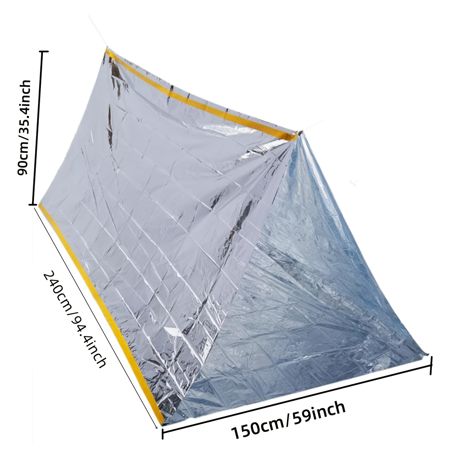Компактная аварийная термопала – обзор и цена Emergency Mylar Tent