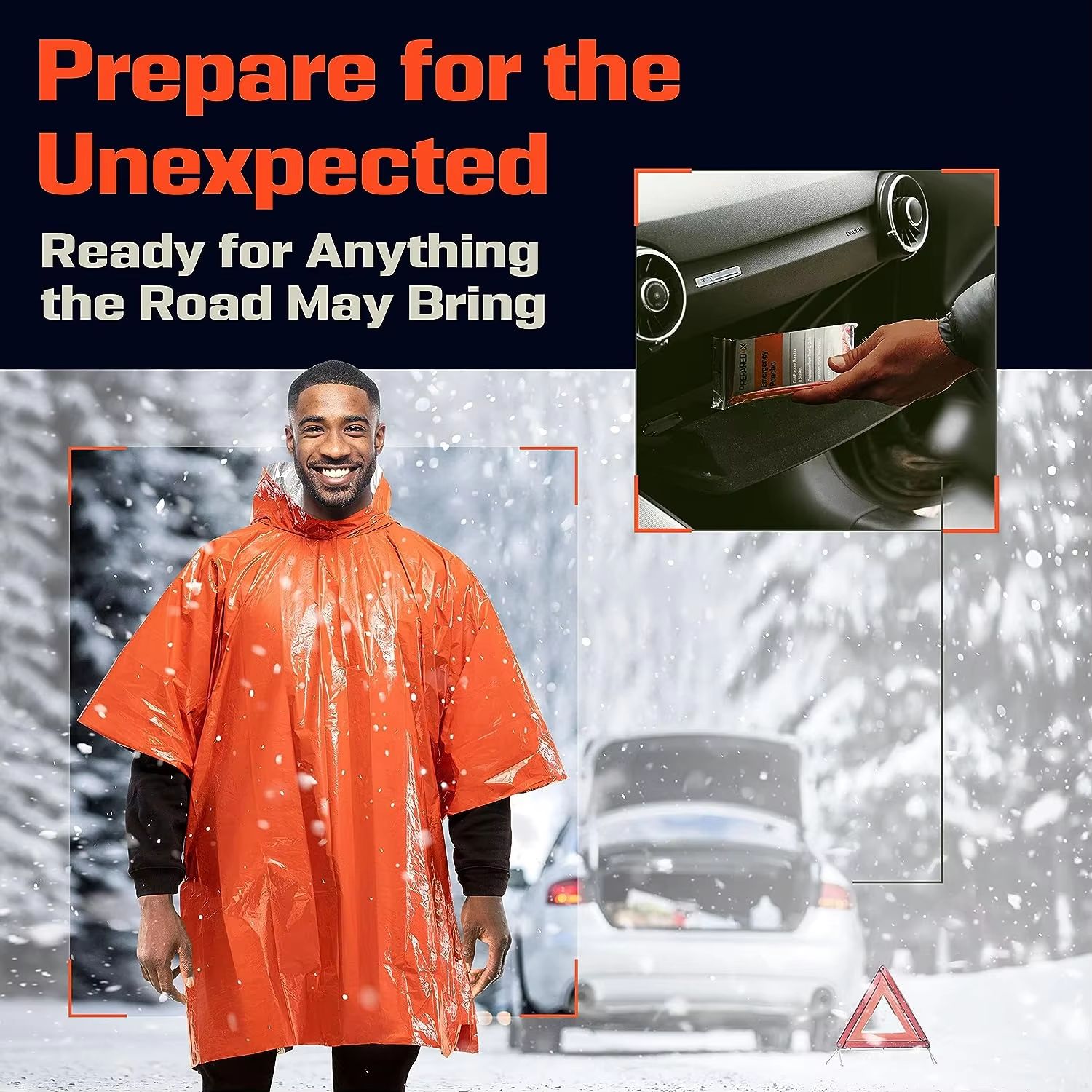 Аварийный дождевой плащ-пончо, – обзор и цена Emergency Poncho Rain
